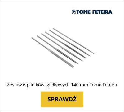 Zestaw 6 pilników igiełkowych 140 mm Tome Feteira